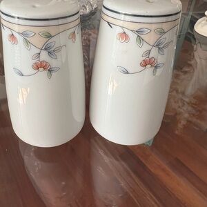 SOLD.  POOS. Princess House Exclusive- Heritage Blossom 
Salt and Pepper